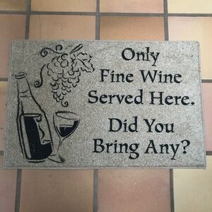 Very interesting Door mat with a saying